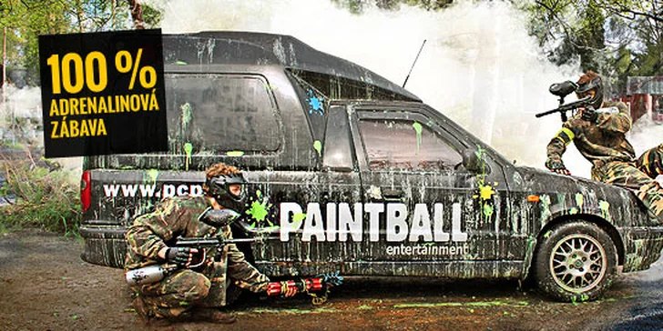 4 hodiny paintballu se 100 kuličkami a kompletním vybavením za neuvěřitelnou cenu