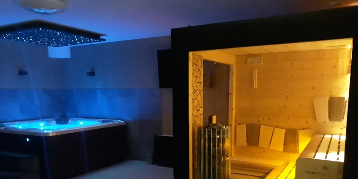 Uvolněte se: masáže, privátní vířivka, sauna i romantický balíček pro 2 osoby