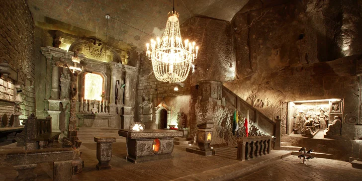 Autobusový výlet do Krakova a solných dolů ve Wieliczce s průvodcem