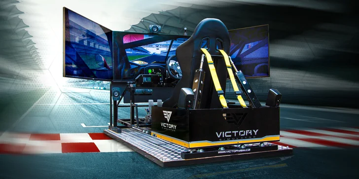 Jízda na promakaném simulátoru závodního auta pro 1 - 4 řidičů