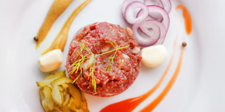 Masové potěšení: namíchaný tatarák z hovězího masa, 300 nebo 500 g