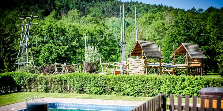 Zimní wellness pobyt v Lužických horách: polopenze, sauna, vířivka i sport