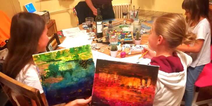 Kurz plný malování a tvoření pro děti do 13 let: jedna nebo sedm lekcí