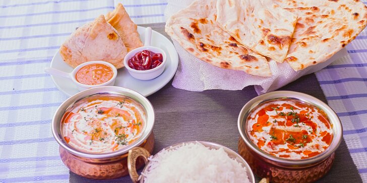 Otevřený poukaz v hodnotě 300 Kč do autentické indické restaurace