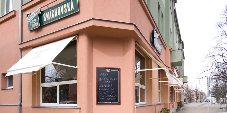 Dárkový voucher do restaurace s tradičními českými jídly a tankovým pivem