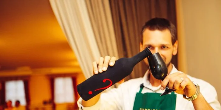 Degustační hra v podobě casina se službami sommeliera pro 3–6 osob