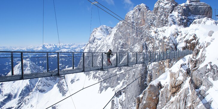 Dachstein pro odvážné: nebeská stezka, visutý most a schody do prázdna