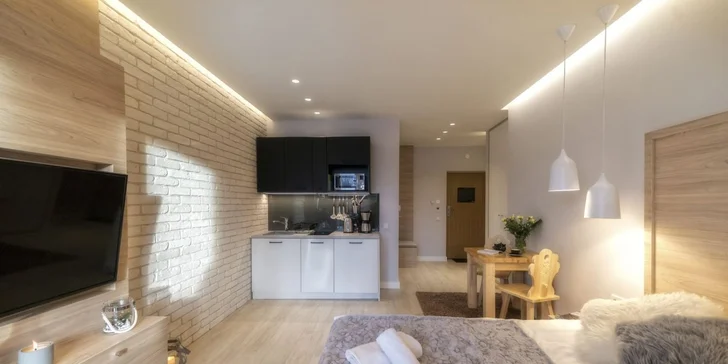 Krásné apartmány v centru Zakopaného s kuchyňkou a neomezeným wellness
