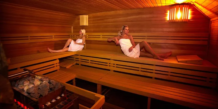 Súčasťou wellness je aj saunový svet.