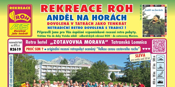 Retro dovolená v Tatrách: program od referentů i promítání filmů s Andělem