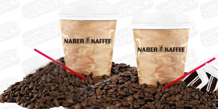 17 Kč za DVĚ lahodné kávy se smetanou S SEBOU. Voňavý start dne v centru Olomouce, špičková 100% arabica NABER KAFFEE a sleva 61 %.