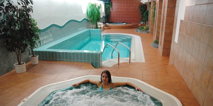 Relaxace na jižní Moravě s polopenzí a neomezeným wellness s bazénem