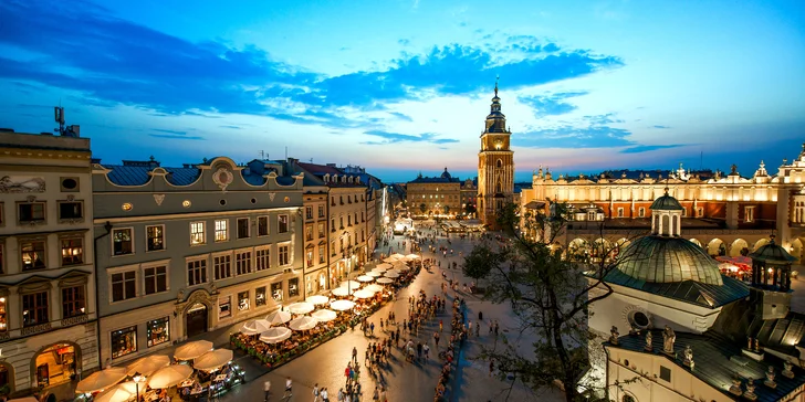 2–3 dny v Krakově: zázemí moderního hotelu, snídaně a relax v aquaparku