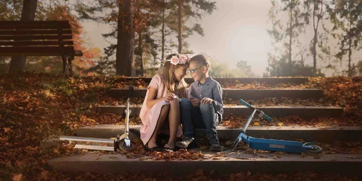 Focení portrétů v jarní přírodě vč. profesionálně retušovaných fotografií