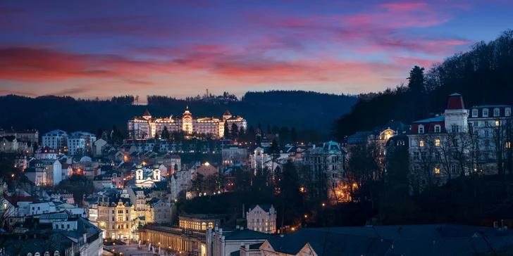 Relaxace v Karlových Varech: hotel přímo u kolonády, wellness a polopenze