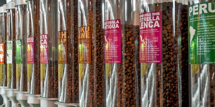 Dárkový poukaz v hodnotě 500 Kč na nákup kávy a čaje v Kopi Luwak