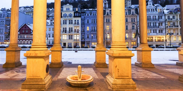 Relaxace v Karlových Varech: hotel přímo u kolonády, wellness a polopenze