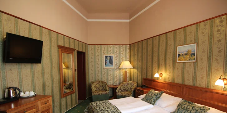 Praha romantická: elegantní hotel v srdci Starého Města se snídaní