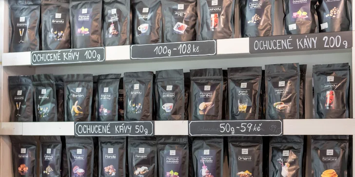 Dárkový poukaz v hodnotě 500 Kč na nákup kávy a čaje v Kopi Luwak