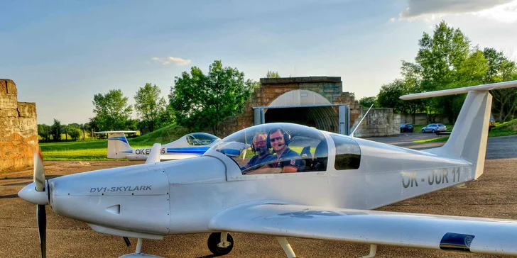 Pilotem na zkoušku: 20–60minutový zážitkový let ve dvoumístném ultralightu
