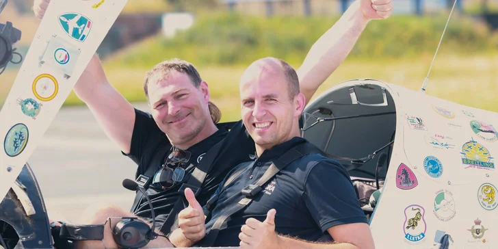 Pilotem na zkoušku: 20–60minutový zážitkový let ve dvoumístném ultralightu