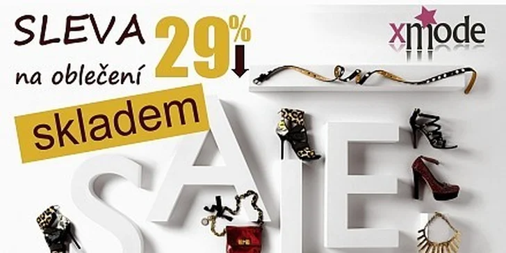 498 Kč za voucher v hodnotě 700 Kč na nákup značkového oblečení na Xmode