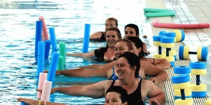 50% sleva na permanentku na cvičení aqua aerobicu, 10 hodin za 675 Kč