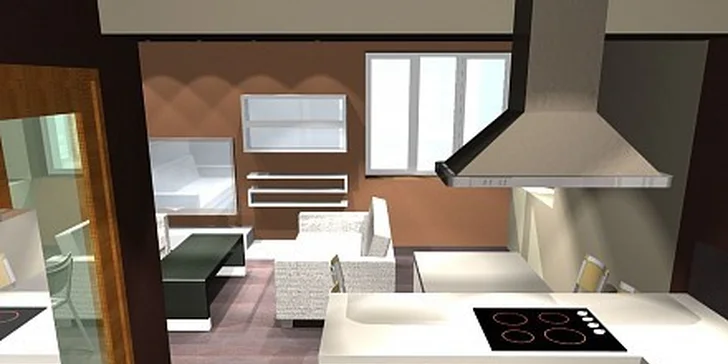 Jen 1499 Kč za návrh a design interiéru v hodnotě 4500 Kč