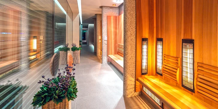V moderním Wellness & Spa centru s rozlohou 800 m² najdete několik typů saun, Kneippovu lázeň, vířivky, bazén, odpočívárny a mnoho dalšího. 