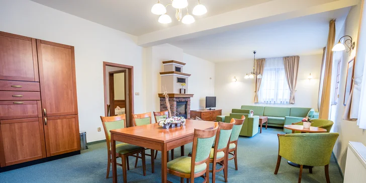 Aktivní pobyt pro páry i rodinu: polopenze, neomezený wellness a vířivka