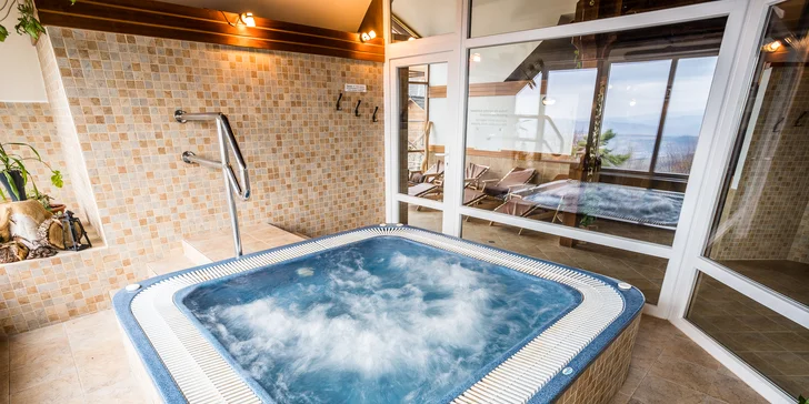 Aktivní pobyt pro páry i rodinu: polopenze, neomezený wellness a vířivka