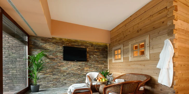 Romantika v luxusním wellness resortu u Pardubic s polopenzí a relaxací