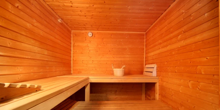 Ve wellness vás čeká sauna a solná jeskyně.