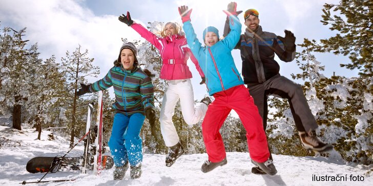 Hurá na sníh: 10denní permanentka do skiareálu Pancíř pro děti i dospělé