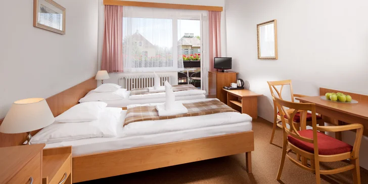 Pobyt pro 2 v 3* penzionu se snídaní: lahev vína na pokoji, 10% sleva na wellness služby, možnost wellness pobytu