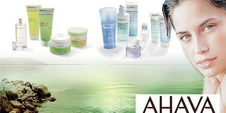 325 Kč za poukaz na luxusní kosmetiku AHAVA z Mrtvého moře v hodnotě 500 Kč