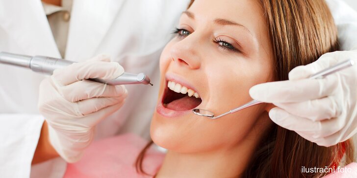 Postarejte se o zuby: dentální hygiena včetně pískování Air-flow