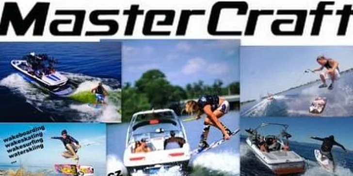490 Kč za 20 minut vodního adrenalinu za speciálním člunem Mastercraft.