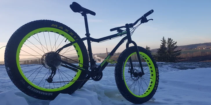 Pořádná projížďka na sněžném kole: Jeden den na snowbiku