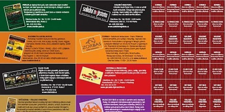 399 Kč za knížku plnou slev do restaurací Pražský gurmán v hodnotě 2499 Kč