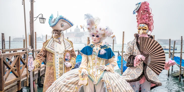Proslulý karneval v romantických Benátkách vč. ubytování na 1 noc se snídaní