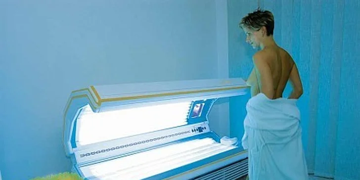 99 Kč za 30 minut v soláriu a použití sol. kosmetiky v hodnotě 180 Kč