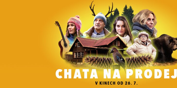 Zasmějte se: dvě vstupenky na film Chata na prodej v kině Lucerna