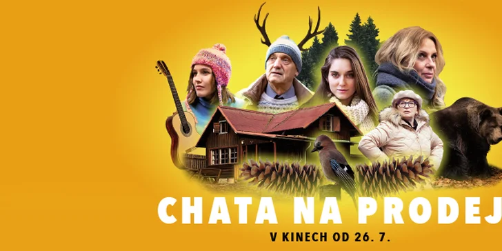 Zasmějte se: dvě vstupenky na film Chata na prodej v kině Lucerna