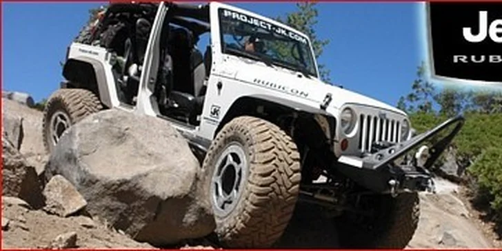 Jen 1350 Kč za volantem brutálního Jeep Wrangler Rubicon - 30 minut