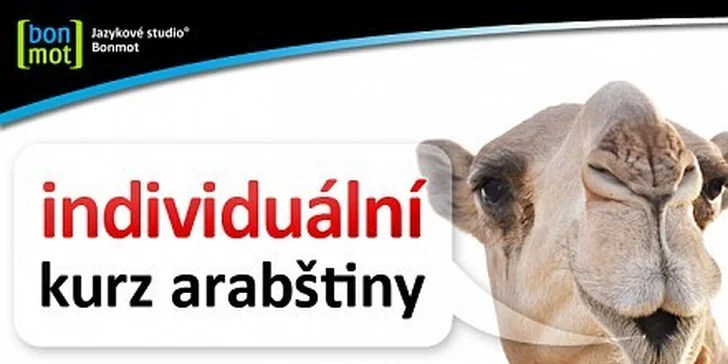 2490 Kč za individuální kurz arabštiny s rodilým mluvčím v hodnotě 4390 Kč