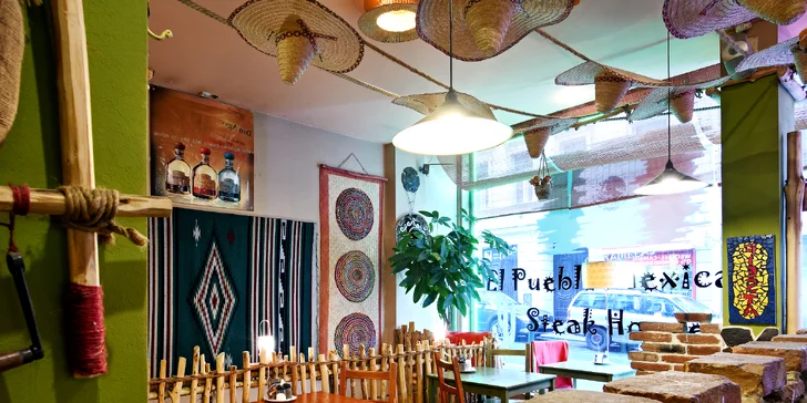Degustační mexické menu pro 2 nebo 3–4 osoby: tacos, quesadilla i steaky