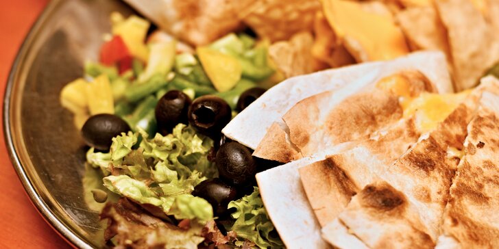 Ochutnejte pravé Mexiko: degustační menu s tacos i quesadillou pro 2 os.