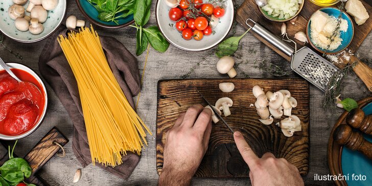 Kurz vaření s ochutnávkou v Lu Focalire: Seznámení České republiky a Itálie