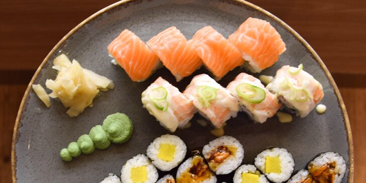Na sushi do pasáže Alfa: 26 kousků s lososem, ředkví i avokádem